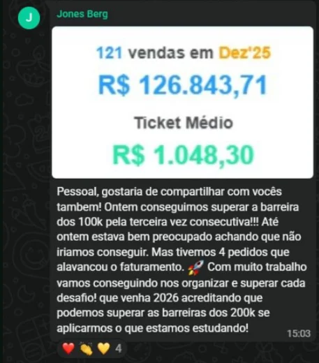 Resultado compartilhado por aluno AFACOM
