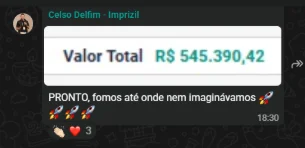 Resultado compartilhado por aluno AFACOM