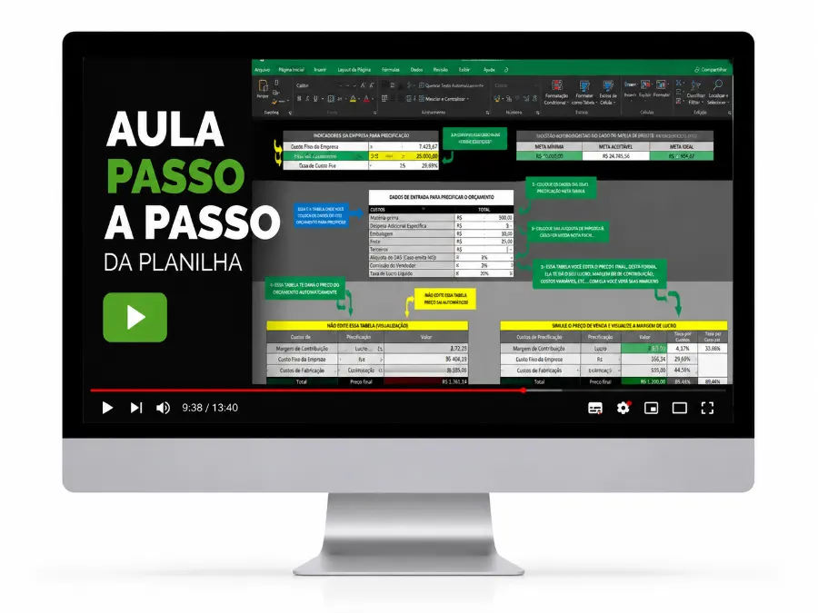 Aula Passo a Passo da Planilha